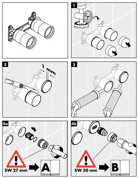 hansgrohe AXOR 38113000, 38116000 UNO2 Faucet Instruction Manual - How to use