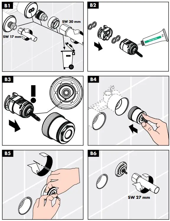 hansgrohe AXOR 38113000, 38116000 UNO2 Faucet Instruction Manual - How to use