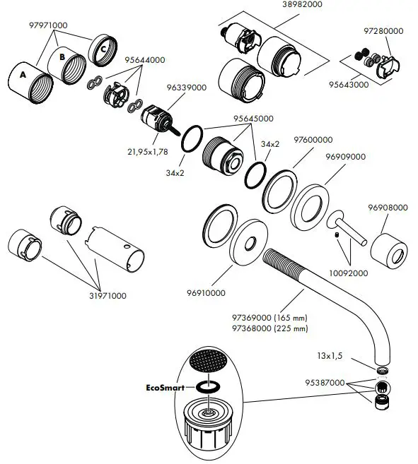 hansgrohe AXOR 38113000, 38116000 UNO2 Faucet Instruction Manual - How to use