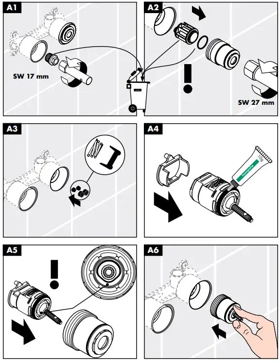hansgrohe AXOR 38113000, 38116000 UNO2 Faucet Instruction Manual - How to use