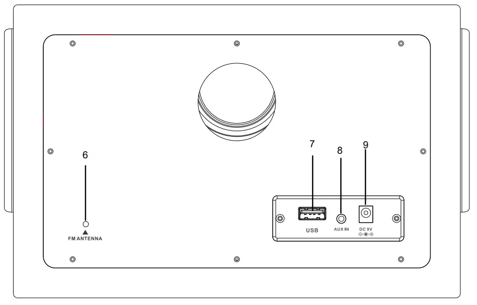 ClearClick CR 077 Multifunctional Radio- Radio Diagram 1
