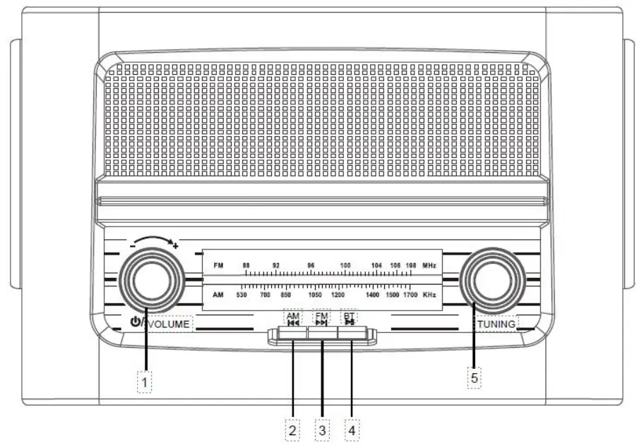 ClearClick CR 077 Multifunctional Radio- Radio Diagram