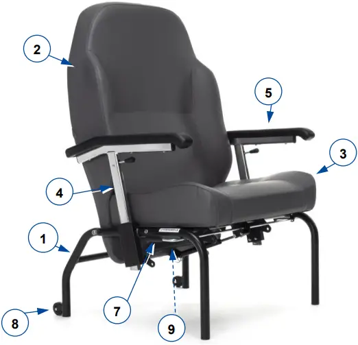 VERMEIREN Languedoc XXL Geriatric Wheelchairs - Features 2