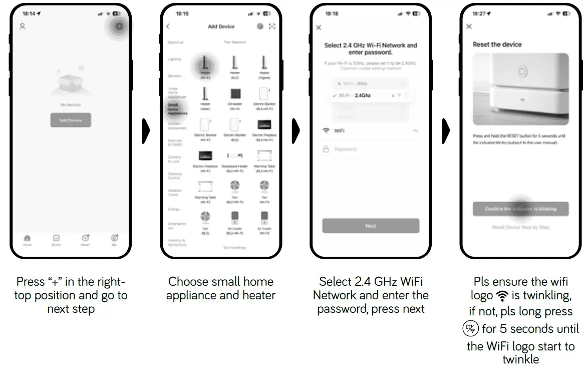 Heallux EHC11B-10RFW 1000W Palma Ceramic Panel Heater with Heating Film 20