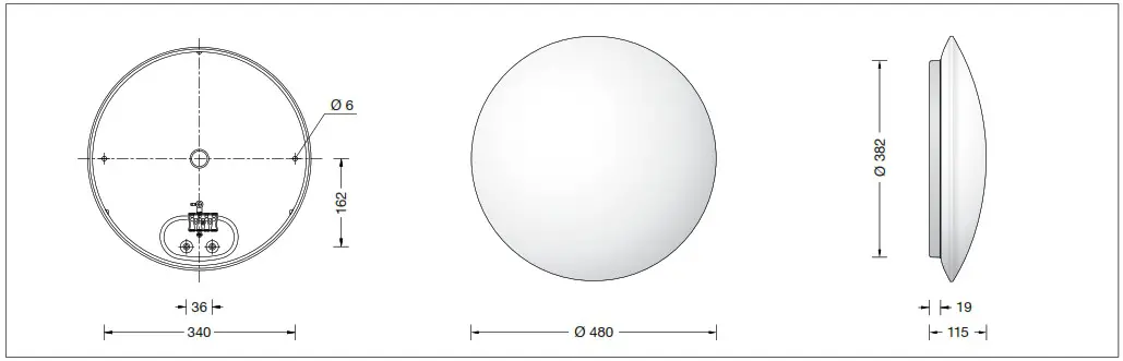 BEGA 51234K27 Ceiling and Wall Luminaire For Indoor - cover