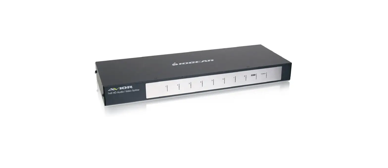 Iogear Ghsp8118 8-port Hd Audio & Video Splitter Specification And Datasheet Iogear Ghsp8118 8-port Hd Audio & Video Splitter Specification And Datasheet