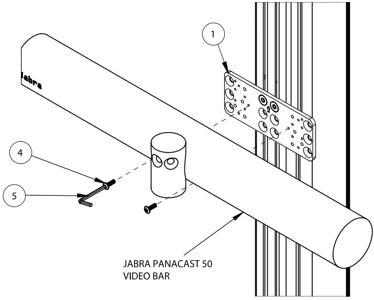 B-TECH BT7871 Adapter Plate - A JABRA PANACAST 50