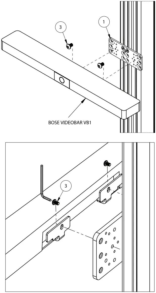 B-TECH BT7871 Adapter Plate - BOSE VIDEOBAR VB1