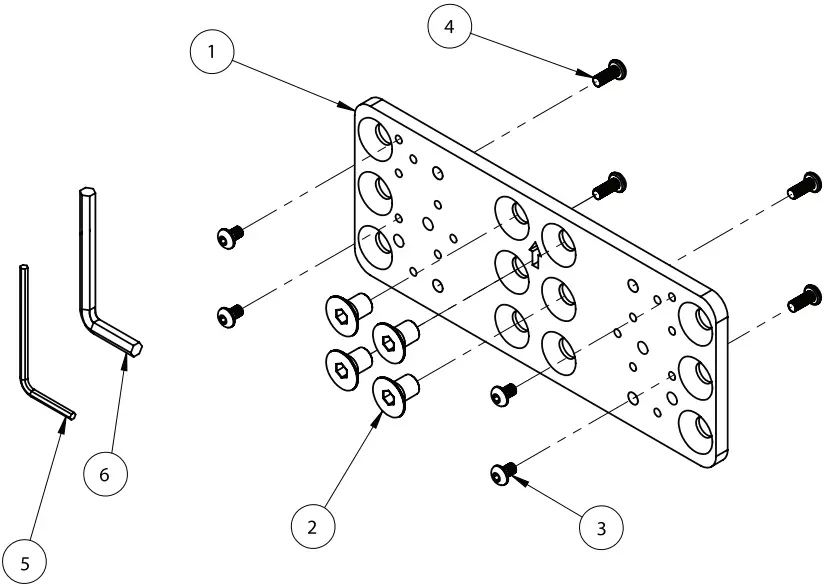 B-TECH BT7871 Adapter Plate - Parts List