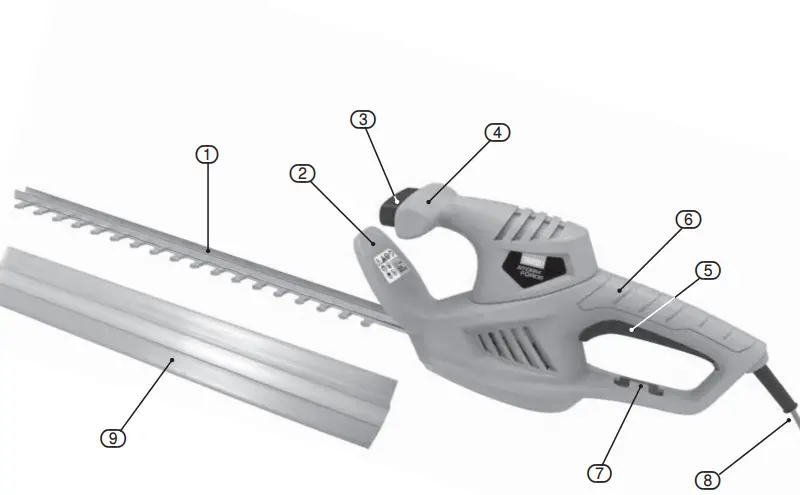 DRAPER-03704-HT450-230V-450mm-Storm-Force-Hedge-Trimmer-FIG-4