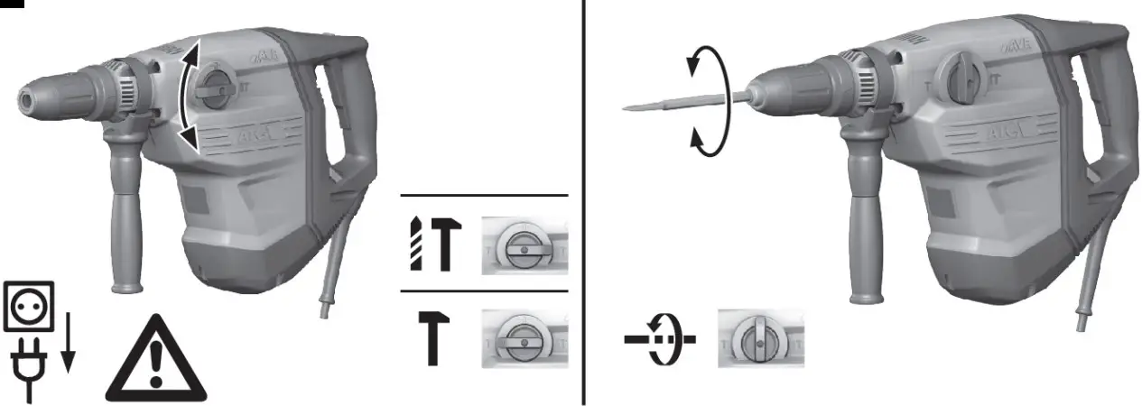 Drilling without hammer action