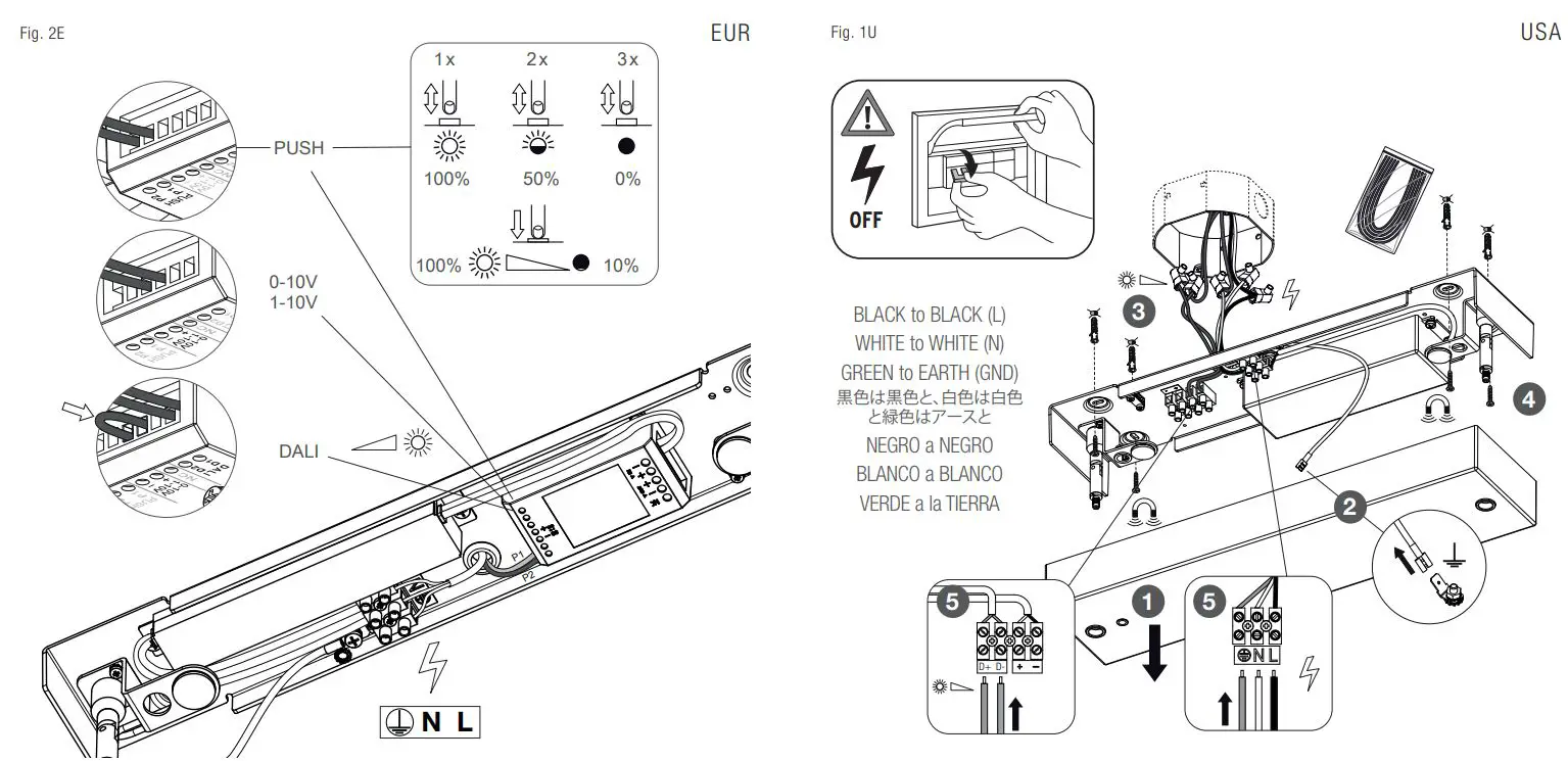 FLOS S2 ARC Almendra Suspension Lamp Instruction Manual - Fig 2