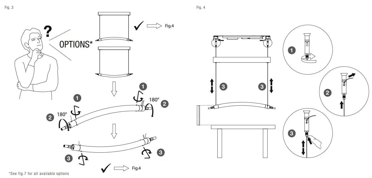 FLOS S2 ARC Almendra Suspension Lamp Instruction Manual - Fig 3