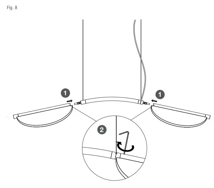 FLOS S2 ARC Almendra Suspension Lamp Instruction Manual - Fig 8