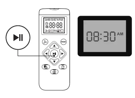 Configure The Clock Of The Remote Control