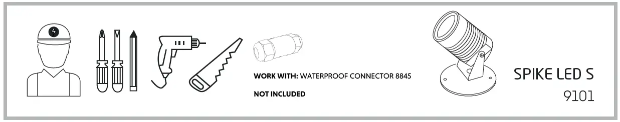 Nowodvorski 9101 Spike LED Outdoor Garden Lamp LED Spotlight-fig-1