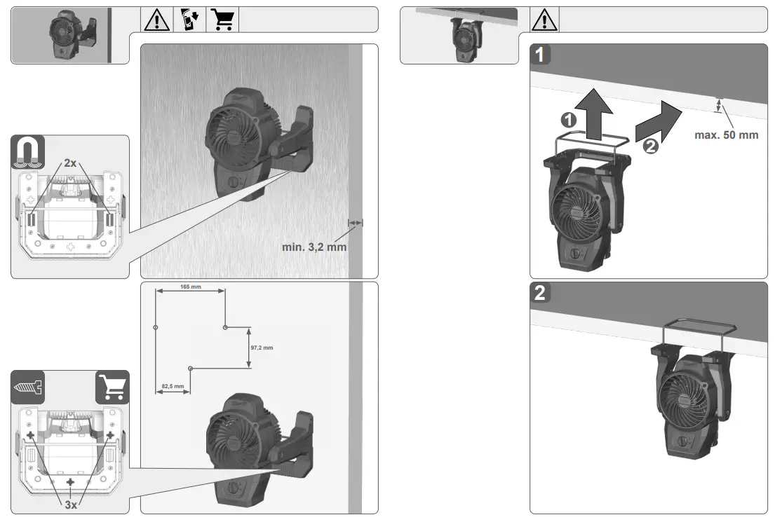 Milwaukee M12 AF 0 Mobile Fan - Fig4