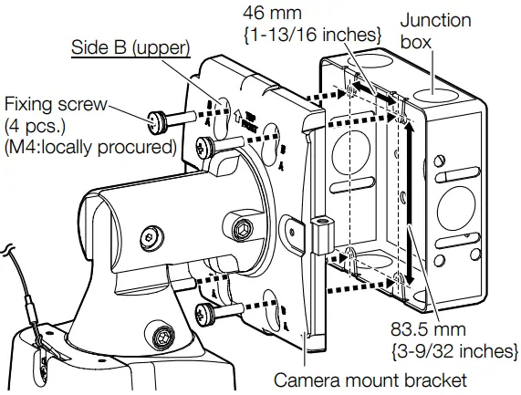 Panasonic WV-X1571LN Network Camera - Junction box 2