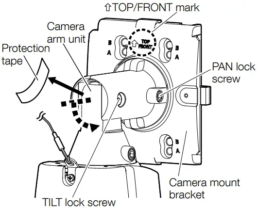 Panasonic WV-X1571LN Network Camera - Mount the camera