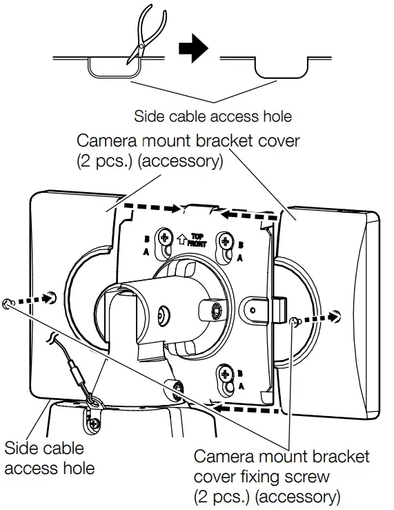 Panasonic WV-X1571LN Network Camera - mount bracket cover