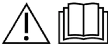 Warning and reading icon