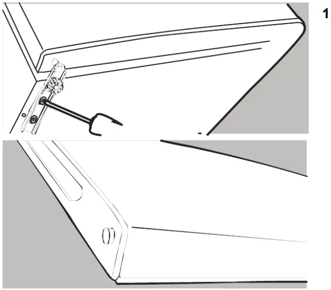 Whynter CUF 301SS Energy Star Upright Freezer with Lock - Door Position