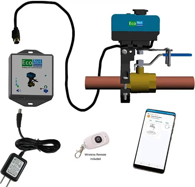 EcoNet Controls EVC300 Bulldog-JW WIFI Valve Robot Leak Detection