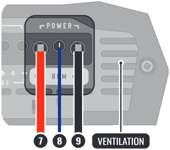 STETSOM BRAVO HQ 8004 4 Channel Amplifier - Power supply