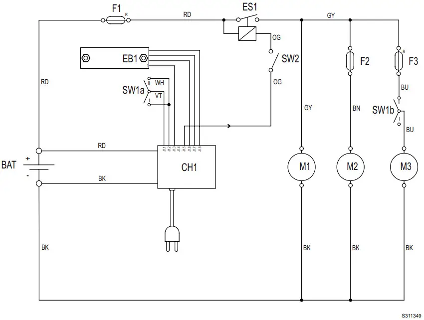 Nilfisk Terra 28B Industrial Floor Sweeper - DIAGRAM
