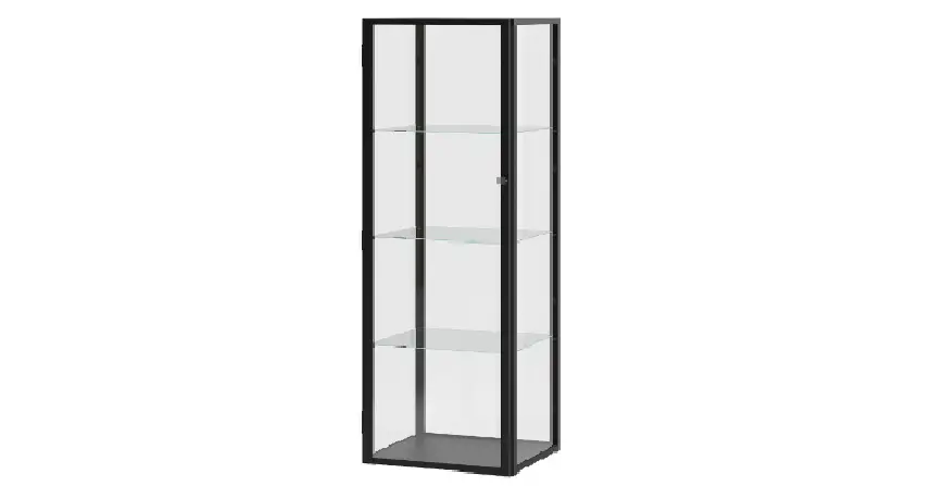 Ikea Blåliden Glass Door Cabinet Black 35x32x151 Cm Instructions