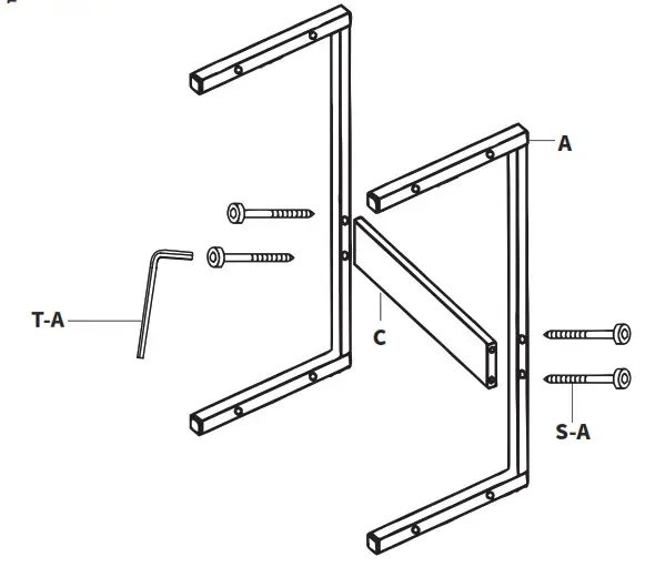 V I V O CART-PC03 Black PC Cart with Storage - Brace