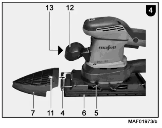 Installation of the delta grinding plate