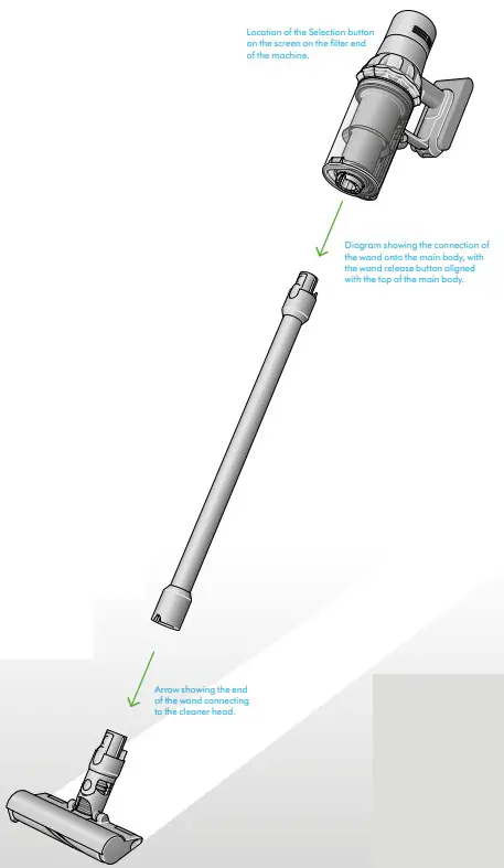 dyson V15 Detect Cordless Vacuum Cleaner - Wand 1