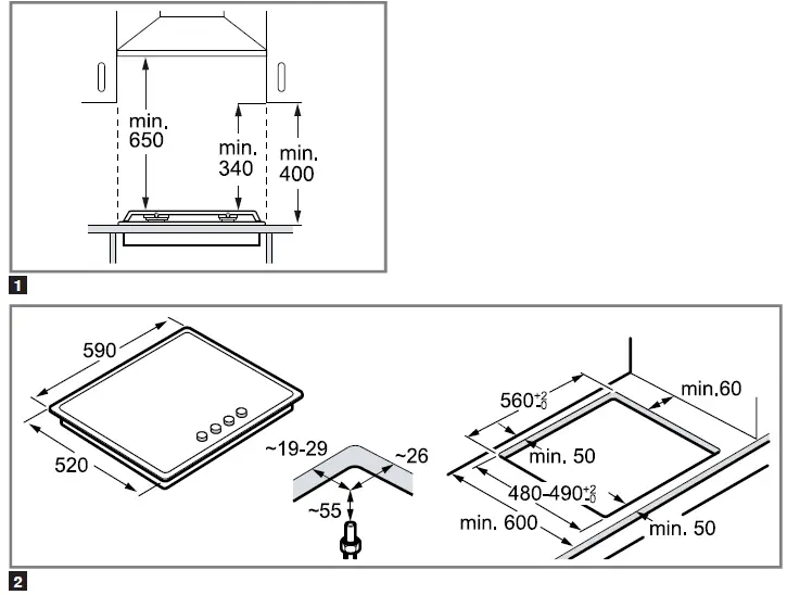 BOSCH PNP6B6B90 Gas Cooktop 1