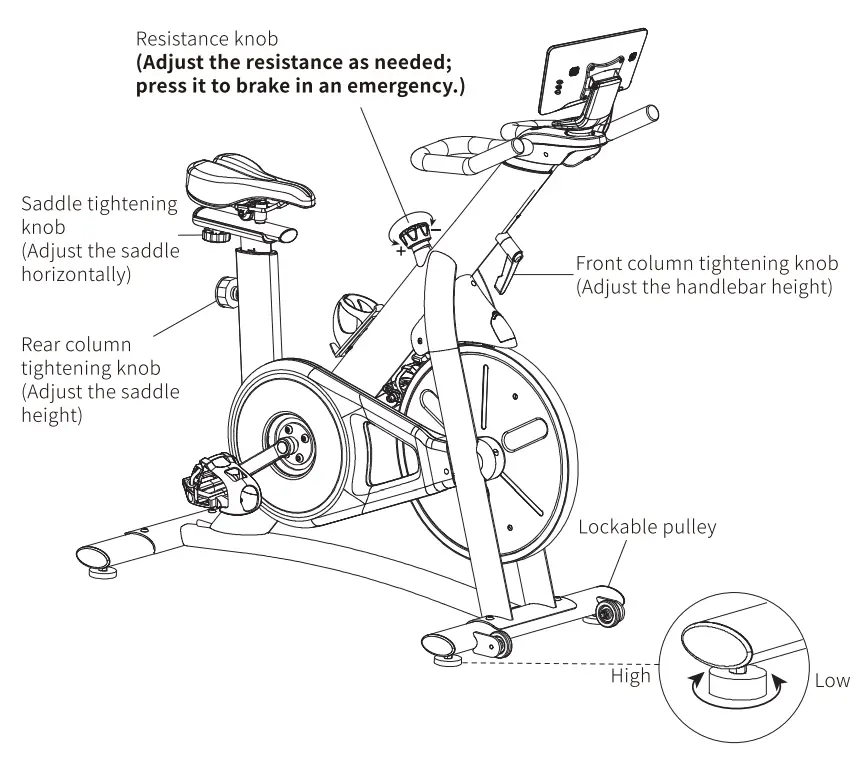 YESOUL S3 Pro Spin Smart Cycling Bike - fig9