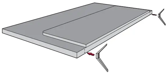 SHARP 32EA2K 32 Inch HD Ready TV - Fitting the stand 1