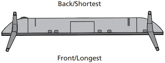 SHARP 32EA2K 32 Inch HD Ready TV - Fitting the stand 2