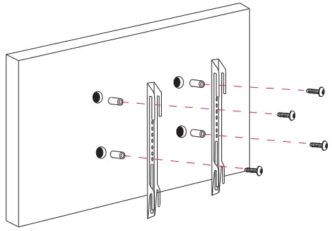 SHARP 32EA2K 32 Inch HD Ready TV - Mounting the TV
