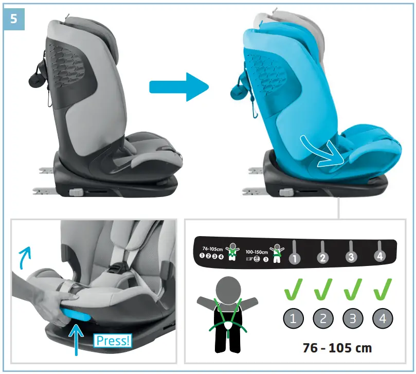 MAXI-COSI Titan Pro i-Size Premium Reclining Car Seat with Airprotect - Figure 12