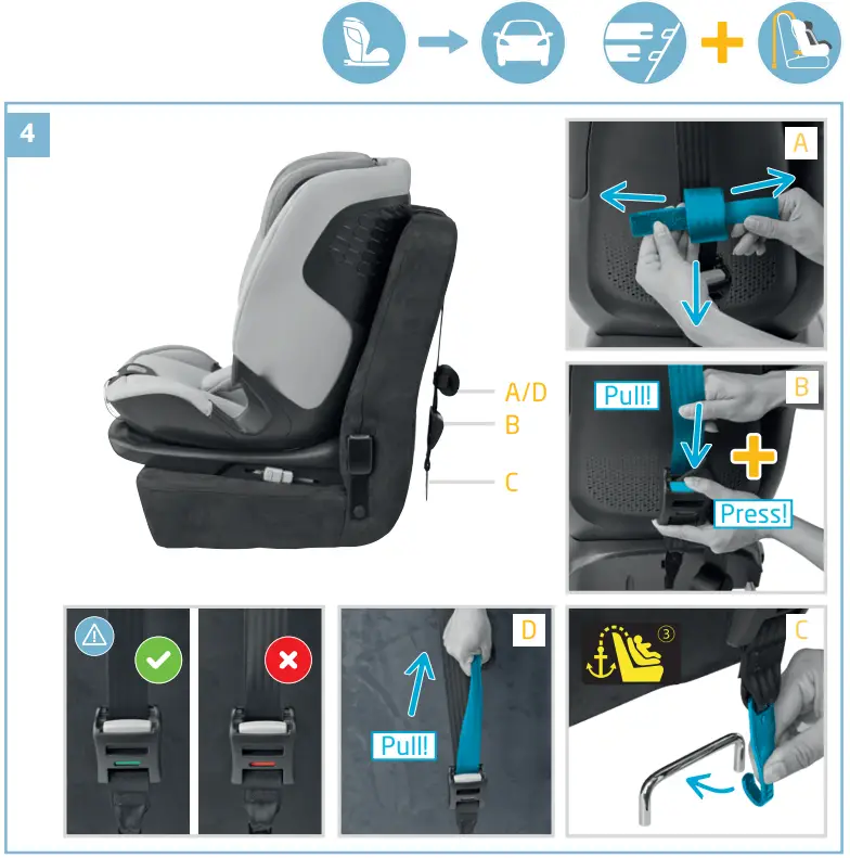 MAXI-COSI Titan Pro i-Size Premium Reclining Car Seat with Airprotect - Figure 7