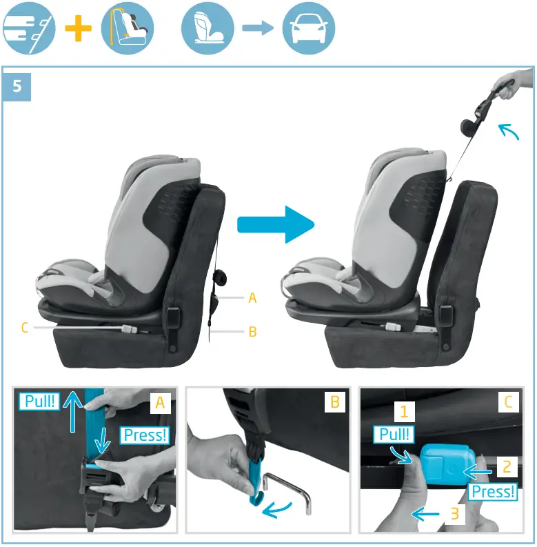 MAXI-COSI Titan Pro i-Size Premium Reclining Car Seat with Airprotect - Figure 8