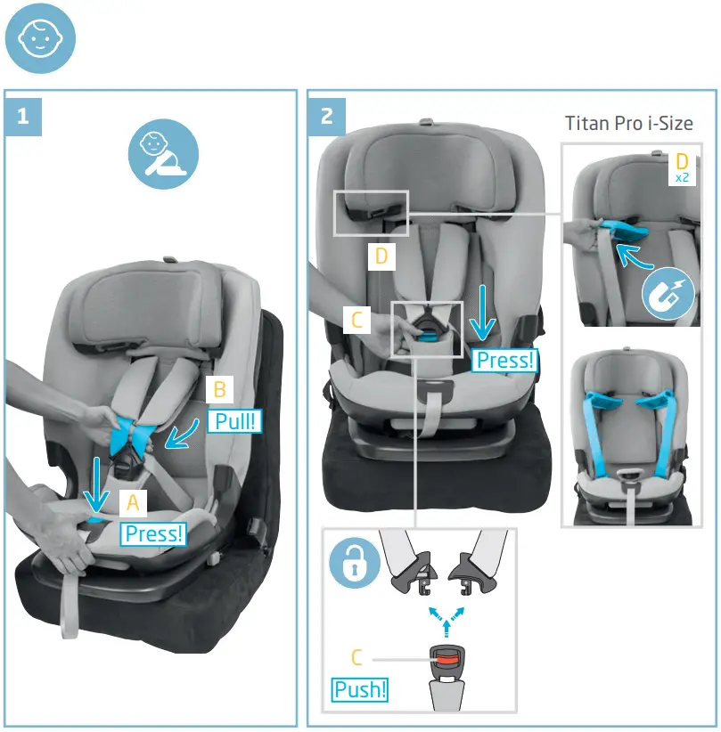 MAXI-COSI Titan Pro i-Size Premium Reclining Car Seat with Airprotect - Figure 9
