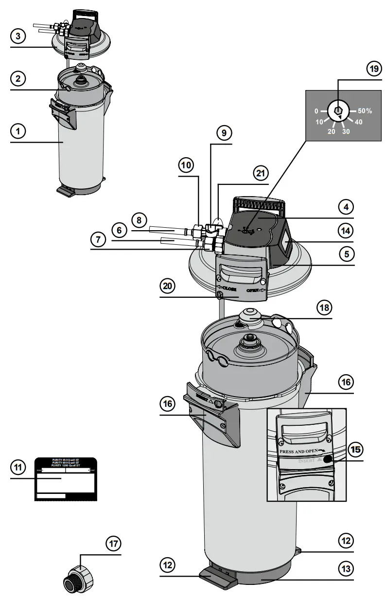 BRITA PURITY Quell ST Water Filter System - fig