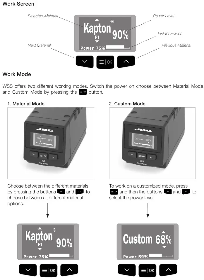 JBC WSB High-Temperature Wire Stripper Station - Control Process