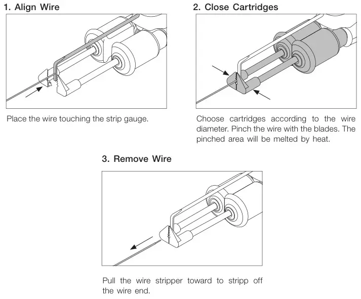 JBC WSB High-Temperature Wire Stripper Station - Stripping a Wire