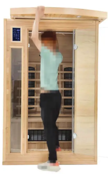 Hornbach SB10090 Infrared Sauna Malmö - glass door1