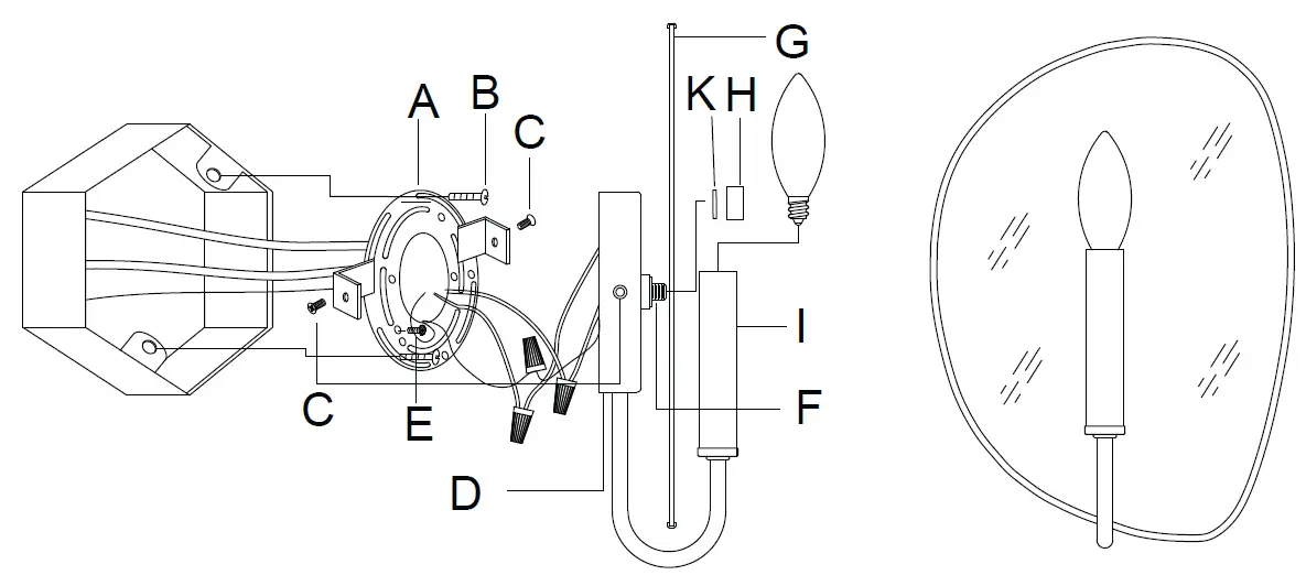GOLDEN-LIGHTING-1142-1W-BLK-Tessa-1-Light-Matte-Wall-Sconce-fig- (5)