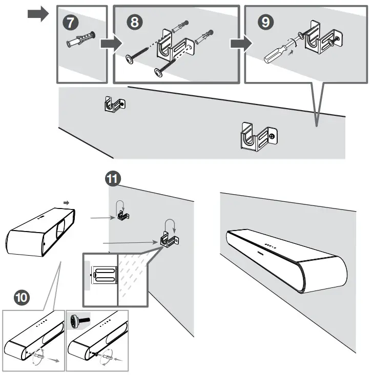 TCL S210W 2 1 Channel Sound Bar with Dolby Audio - Wall mount 2