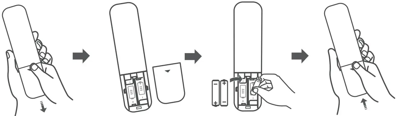 TCL S210W 2 1 Channel Sound Bar with Dolby Audio - remote batteries