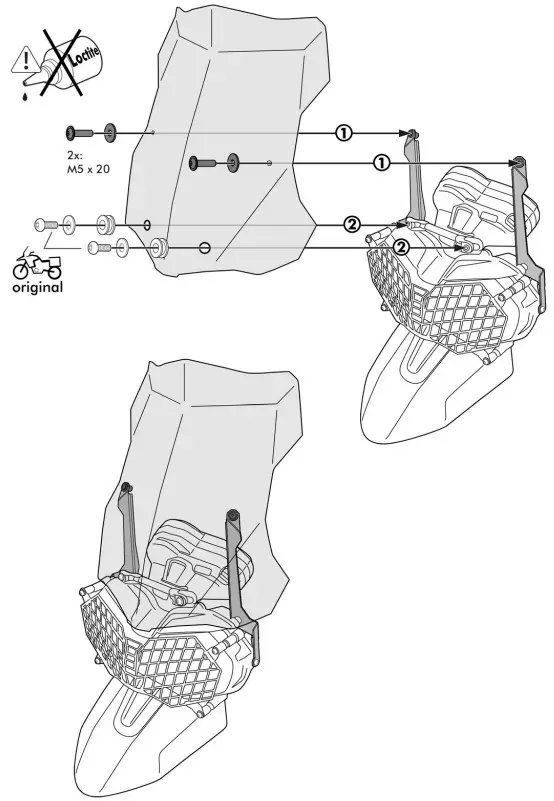 TOURATECH 09 420 6200 0 Suspension E1 Shock Absorber - Fig 2